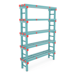 Rayonnage en plastique eurostelle modulaire