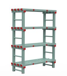 Rayonnage en plastique eurostelle modulaire