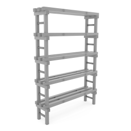 Rayonnage en plastique eurostelle modulaire