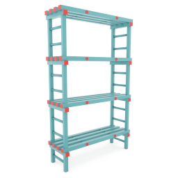 Plastic rack Euro rack modular