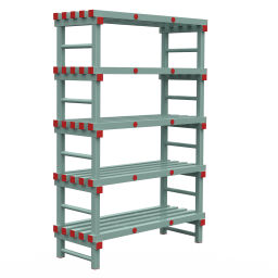 Rayonnage en plastique eurostelle modulaire