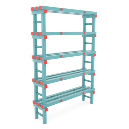 Kunststoffregale Eurostelle modular