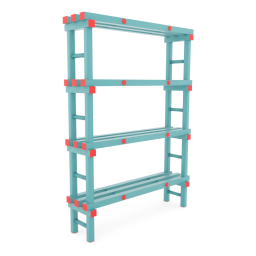 Rayonnage en plastique eurostelle modulaire