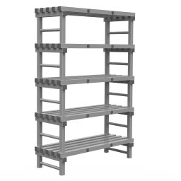 Rayonnage en plastique eurostelle modulaire