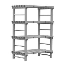 Rayonnage en plastique eurostelle modulaire