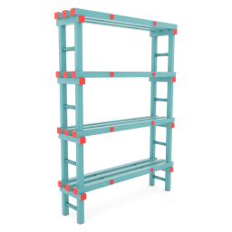 Rayonnage en plastique eurostelle modulaire