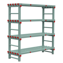 Rayonnage en plastique eurostelle modulaire