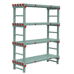 Rayonnage en plastique eurostelle modulaire