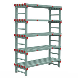 Rayonnage en plastique eurostelle modulaire