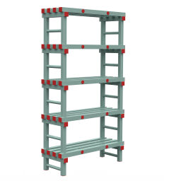 Rayonnage en plastique eurostelle modulaire