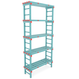 Plastic rack Euro rack modular