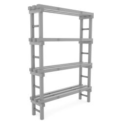 Rayonnage en plastique eurostelle modulaire