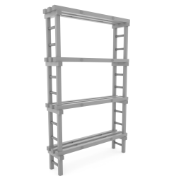 Rayonnage en plastique eurostelle modulaire
