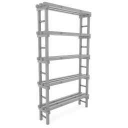 Rayonnage en plastique eurostelle modulaire