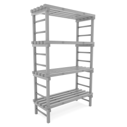 Rayonnage en plastique eurostelle modulaire