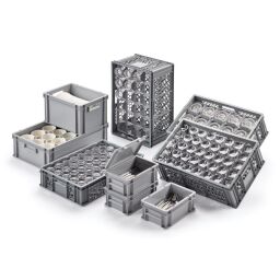 Accessoires pour bacs en plastique support de verre