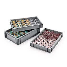 Accessoires pour bacs en plastique support de verre