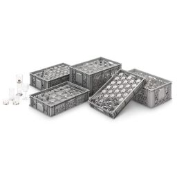 Accessoires pour bacs en plastique support de verre