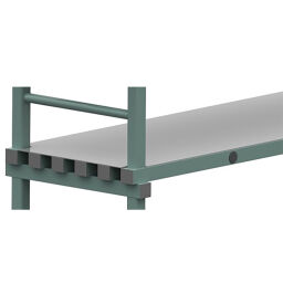 Rayonnage en plastique accessoires couvercle