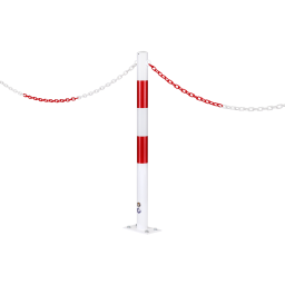 Rammschutzpfosten Rammschutz-Poller rot/weiß