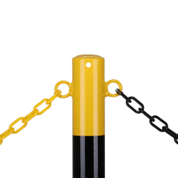 Protection posts protective post  crash protection bollard yellow/black