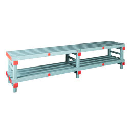 Cloakroom bench with shoe storage