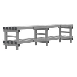 Cloakroom bench with shoe storage