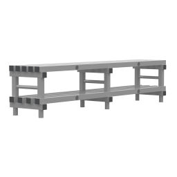 Cloakroom bench with shoe storage