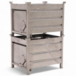 Caisse palette métallique construction compact avec rabat Occasion