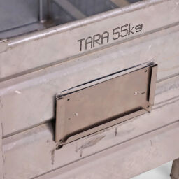 Caisse palette métallique construction compact avec rabat Occasion