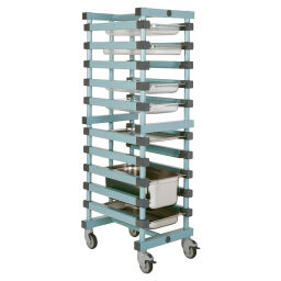 Plastikkarren REA Schalenwagen für 10 Schalen geeignet 