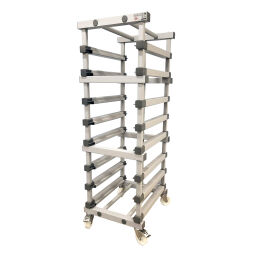 Plastikkarren REA Eurokästen-Wagen  für 8 Eurobehälter 600x400x120 mm geeignet 