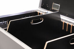 Flightcase avec fermeture rapide double