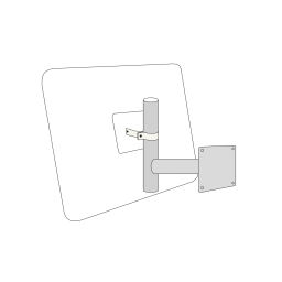 Safety mirrors safety and marking accessories mounting bracket 500 mm x 400 mm