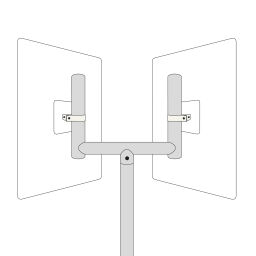 Safety mirrors safety and marking accessories mounting bracket 650 mm x 540 mm