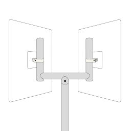 Safety mirrors accessories mounting bracket 650 mm x 540 mm