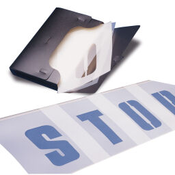 Floor marking and tape Safety and marking marking paint templates set 30 cm.  H: 300 (mm). Article code: 42.260.11.149