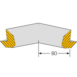 Profile protection accessories two corner protection 80mm