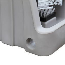 Plastic trays Retention Basin boot cleaner with handles.  L: 520, W: 470, H: 900 (mm). Article code: 48-10101