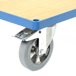 Storeroom trolleys warehouse trolley supplement wheels / elastic rubber / 200 mm