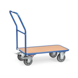 Chariot logistique chariot de manutention fetra chariot plate-forme/ chariot plateau 1 barre de poussée
