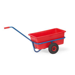 Pull wagon warehouse trolley fetra hand truck with plastic tray