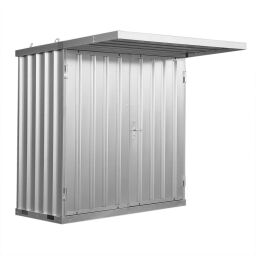Container Rauchcontainer mit Einsteckkufen und Kranösen.  L: 2100, B: 2100, H: 2080 (mm). Artikelcode: 99-BPH