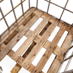 Gebruikte IBC Container IBC frame met houten pallet