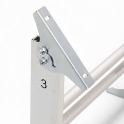 Convoyeur et rouleau acier accessoires hauteur ajustable du support 505 - 765 mm