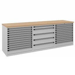 Etablis table de travail avec 27 tiroirs
