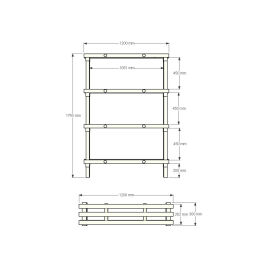 Rayonnage en plastique eurostelle modulaire