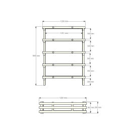Kunststoffregale Eurostelle modular