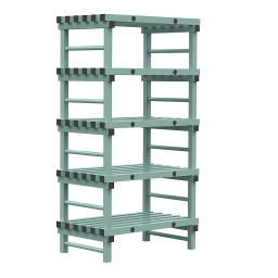 Kunststoffregale Eurostelle modular