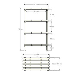 Kunststoffregale Eurostelle modular